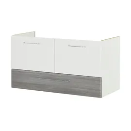 Sconto Waschtischunterschrank Onda 96 x 51 cm Grau/Weiß/Mehrfarbig