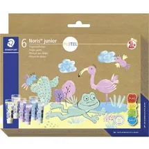 Staedtler Fingerfarbe Noris junior PASTEL, 6er Kartonetui