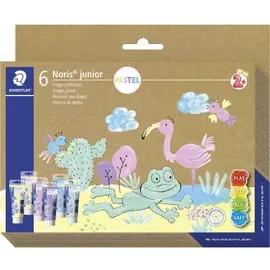 Staedtler Fingerfarbe Noris junior PASTEL, 6er Kartonetui