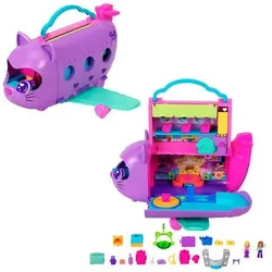 MATTEL HWP19 Polly Pocket Kätzchen Flugzeug