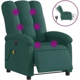 vidaXL Massagesessel Elektrisch 93 x 101 x 93 cm Dunkelgrün mit Fernbedienung
