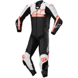Alpinestars Missile V2 Ward Lederkombi 1tlg. - Schwarz/Weiß/Neon-Rot / 48