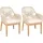MCW MCW-H56b Gartenstuhl 58 x 58 x 108 cm beige 2 St.