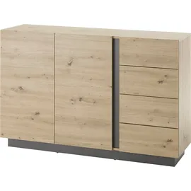 Home Affaire CLAiR Sideboard 53 138 x 91 x 40 cm Braun