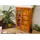 Massivmoebel24 Vitrine Akazie 110 x 45 x 155 cm Braun