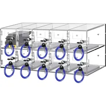 Vevor Handy-Aufbewahrungsspind 10 Fächer 0 x 0 x 0 cm Transparent