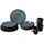 Brunner Midday Venetian Geschirr-Set 16-tlg. blau/schwarz