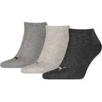 Puma Sneaker Socken 3er Pack Grau 35-38