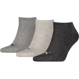 Puma Sneaker Socken 3er Pack Grau 35-38