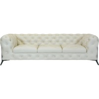 Leonique Chesterfield-Sofa »Amaury«, aufwändige Knopfheftung, moderne Chesterfield Optik, Fußfarbe wählbar beige