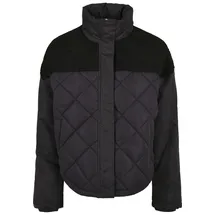 URBAN CLASSICS Ladies Oversized Diamond Quilt Puffer Jacket (TB4552-00007-0037) black