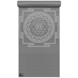 Yogistar Yogamatte Basic Sri Yantra grau