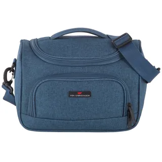 Von Cronshagen Kosmetikkoffer Cloud 2.0 | Kulturtasche aus Polyester | mit abnehmbarem Schulterriemen | Aufsteckfunktion (Petrol)