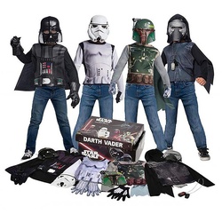 Rubie ́s Kostüm Star Wars – Dunkle Seite Kostümbox für Kinder, Große Verkleidungskiste zum kleinen Preis: mit Boba Fett, Stromtroope schwarz