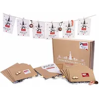 Adventskalender 2023 zum selber basteln - Paar Edition - DIY Kalender - Romantisches Geschenk für Männer & Frauen, Geschenkidee zu Weihnachten, Weihnachtskalender zum aufhängen