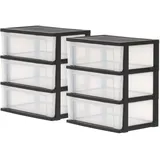 Iris Ohyama NSW-603 Aufbewahrungsschrank 34 x 34 x 34 schwarz