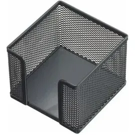 Helit Zettelbox the cube network, schwarz, ungefüllt, Metall