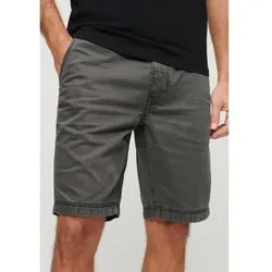 Superdry für Herren. M7110397A Graue Chino-Shorts für Offiziere (36), Lässig, Baumwolle