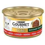 Gourmet Gold Saftige Köstlichkeiten mit Rindfleisch 85G