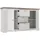 Forte Kombikommode 160 x 92,5 x 44,3 cm Braun/Weiß