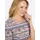 Classic Basics Kurzarmshirt CLASSIC BASICS "Kurzarm-Shirt", Damen, Gr. 46, flamingo, ecru, bedruckt, 100% Baumwolle, gemustert, gestreift, mehrfarbig, Rundhals, Shirts
