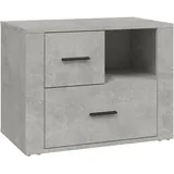 vidaXL Nachttisch Betongrau 60x36x45 cm Holzwerkstoff