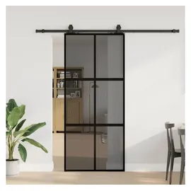 vidaXL Schiebetür rechts 90 x 218 cm schwarz