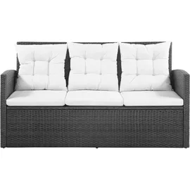 vidaXL Polyrattan Gartenset 5-tlg. schwarz 43972