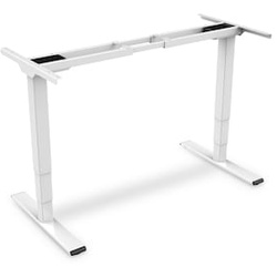 DIGITUS Elektrisch höhenverstellbares Tischgestell, Dual-Motor, 3-Stufen, Weiß