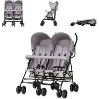 Chipolino Twin Golfov Double Point Blackberry Buggy - Grau