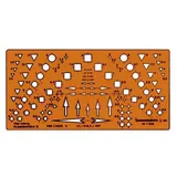 Standardgraph Zeichenschablone Planzeichen II 7358 orange