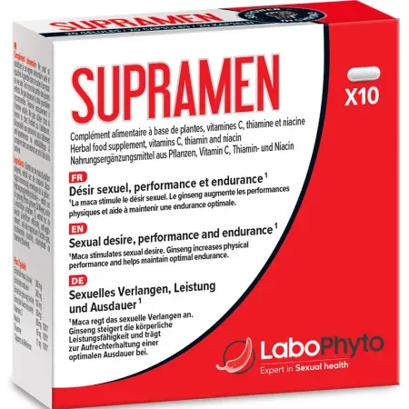 Labophyto Supramen 4In1 Sexuelle Kraft 10 Pflanzliche Kapseln