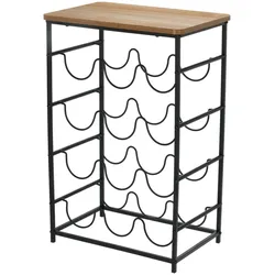 WellHome - Kompakter und leichter Flaschenständer mit den Maßen 40x26x60cm