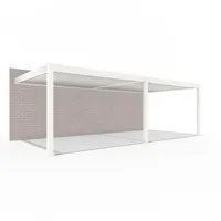 Weide Wand-Pergola LED E-Deluxe Plus 4x8, ca. B800/H255/T400 cm