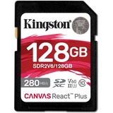Kingston Canvas React Plus V60 128GB SDXC Speicherkarte 4K-UHS-II