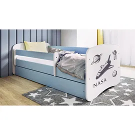 raumhirsch furniture Kinderbett Raumhirsch 80 x 160 cm Holzwerkstoff blau