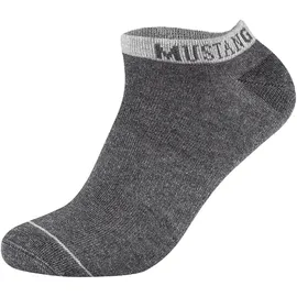 Mustang Casual Bio-Baumwolle Sneakersocken 6er Pack Grau 43-46