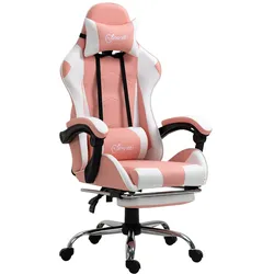 Vinsetto Gaming-Stuhl Schaumstoff, Kunststoff, Stahl, PVC