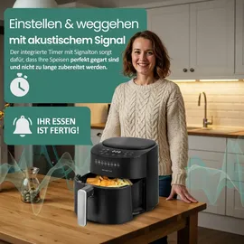 EMERIO Heißluftfritteuse AF-129369 schwarz