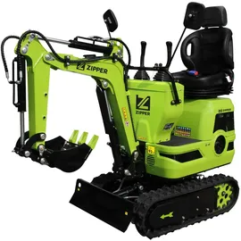 Zipper Benzin-Minibagger ZI-MBG600H 6,8kW 8,5kN kraft Gummikette Elektrostarter