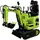 Zipper Benzin-Minibagger ZI-MBG600H 6,8kW 8,5kN kraft Gummikette Elektrostarter