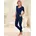 Lange Unterhose Damen blau 52