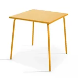 Oviala Gartentisch 70 x 70 x 70 cm Gelb