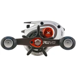 Abu Garcia Revo X Low Profile Baitcasting-rolle - Silver / Orange / Black - Ratio: 5.4:1