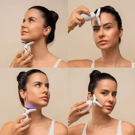 InnovaGoods Gesichtsmassagegerät Massagegerät Weiß