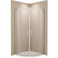 EMKE Runddusche mit Schiebetür 90 x 90 cm 195 cm Sicherheitsglas