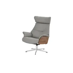 Relaxsessel grau - Leder Air ¦ grau ¦ Maße (cm): B: 80 H: 104,5 T: 78.0