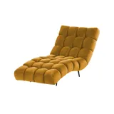 Switch Relaxliege Delphi Velours 80 x 91 x 166 cm Gelb