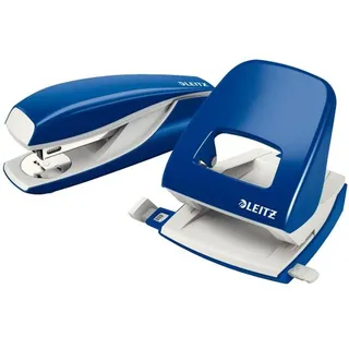 Leitz Locher und Heftgeräte Set WOW 5095 blau