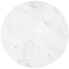 MASSIVMOEBEL24.DE Couchtisch Rund Weiß Mangoholz 80 x 80 x 45 cm